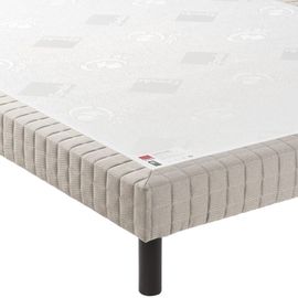 Sommier Tapissier À Lattes 15 Cm Gris Foncé 100 X 200 Cm