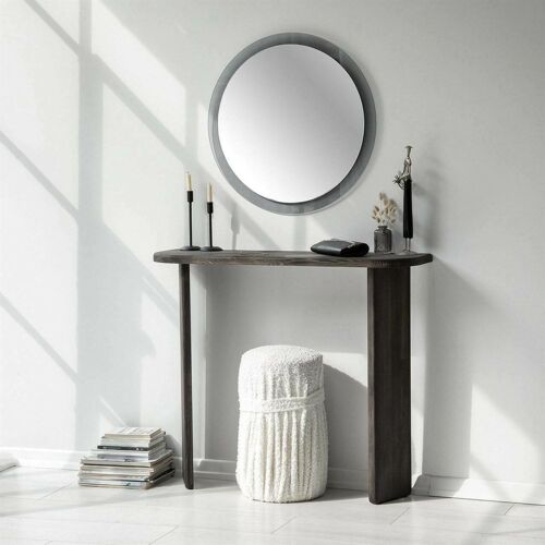 Console en bois anthracite 100x30 h90 cm