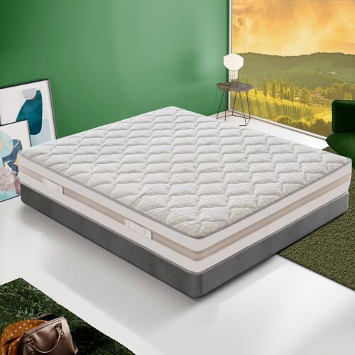 Matelas ressorts ensachés et mémoire de forme 160x190 epaisseur 25 cm