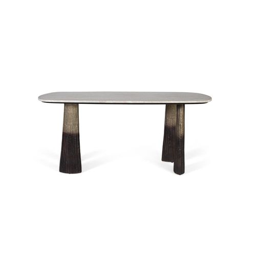 Table À Manger Avec Plateau Ovale En Marbre 180 Cm