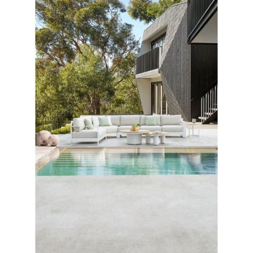 Fauteuil D'angle Blanc L111 X P98.5 X H65cm