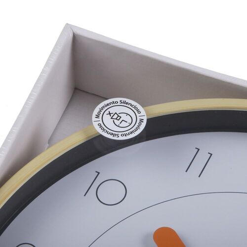 Horloge murale en plastique blanc