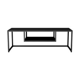Meuble Tv Industriel Intemporel Noire 120 X 40 X 40 Cm