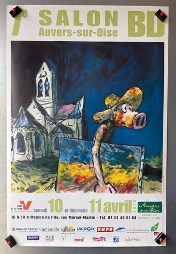 Affiche Festival Bd Auvers Sur Oise 2010 - Ill. Rochette