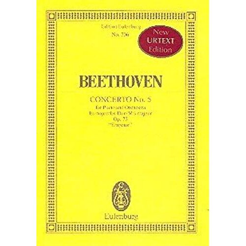 Concerto No. 5 Eb Major Op. 73 - ""Emperor"" - Piano And Orchestra - Study Score - (Etp 706)