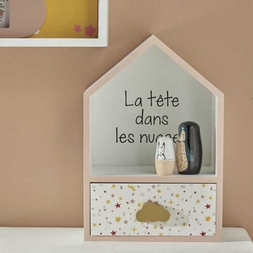Boîte à secret en bois 20x12x30 cm