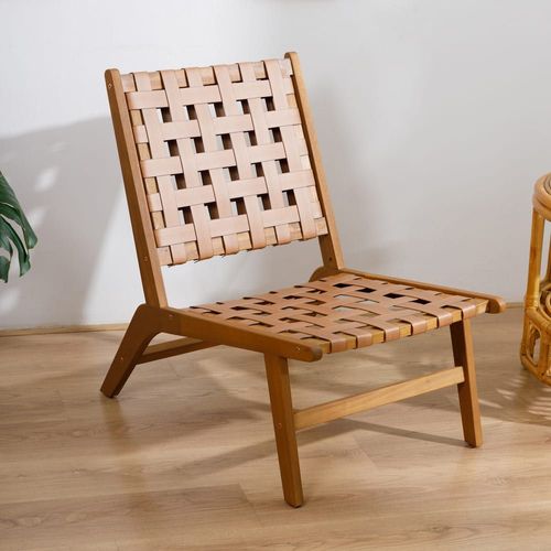 Fauteuil Intérieur Extérieur En Acacia Massif Et Simili