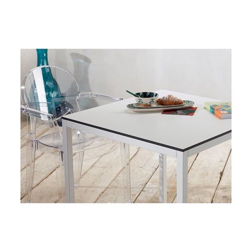 Chaise Design En Plastique Gris Transparent