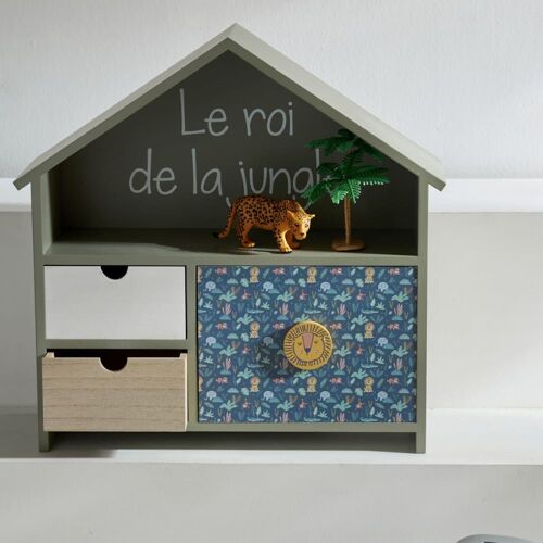 Boîte à secret en bois 39x39x14 cm