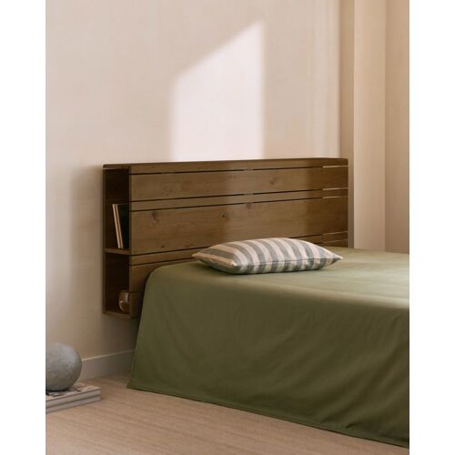 Tête de lit en bois avec rangement, 145 cm