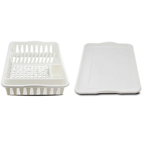Égouttoir À Vaisselle Plastique Blanc 49x33.5x9cm