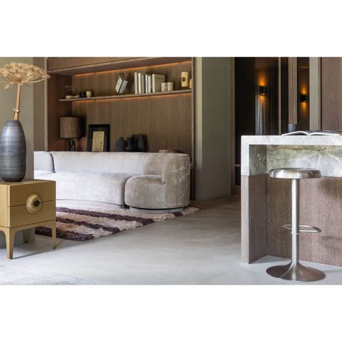 Table De Chevet Avec 2 Tiroir En Bois D'eucalyptus Jaune Miel