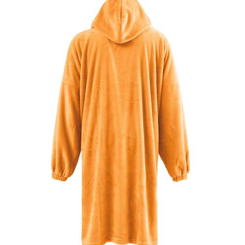 Poncho Polaire À Capuche Doux & Chaud Caramel Taille Unique