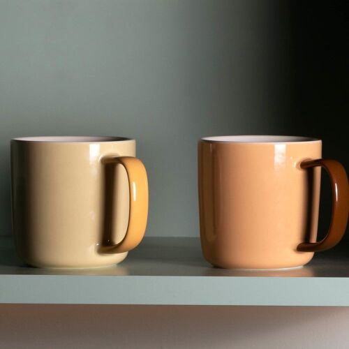 Tasse Orange En Porcelaine 37cl