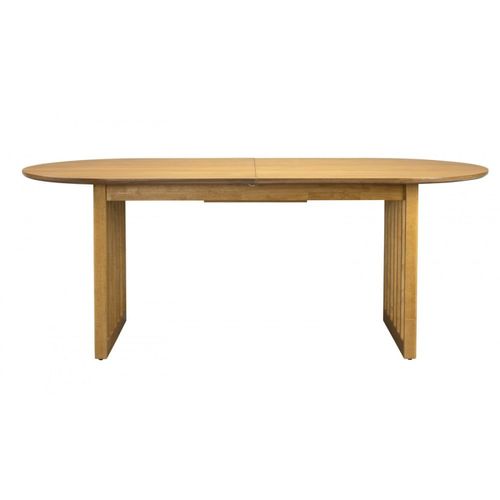 Table De Repas Extensible Ovale En Bois De Chêne Clair