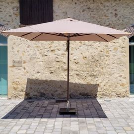 Parasol Droit Taupe 3x3 M