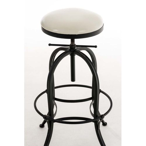 Tabouret De Bar Industriel Réglable En Métal Noir