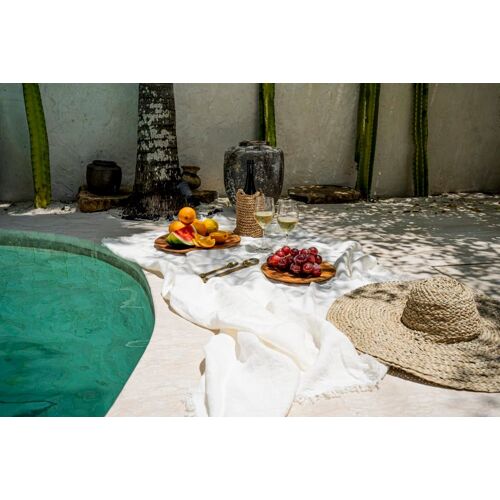 Nappe En Lin Blanc 150x250