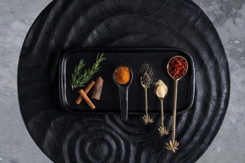 Assiette À Tapas En Terracotta Noir