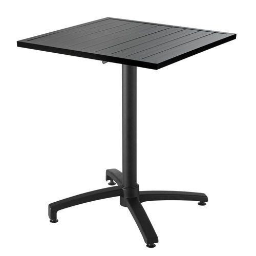 Table De Jardin 2 Fauteuils En Résine Tressée Anthracite