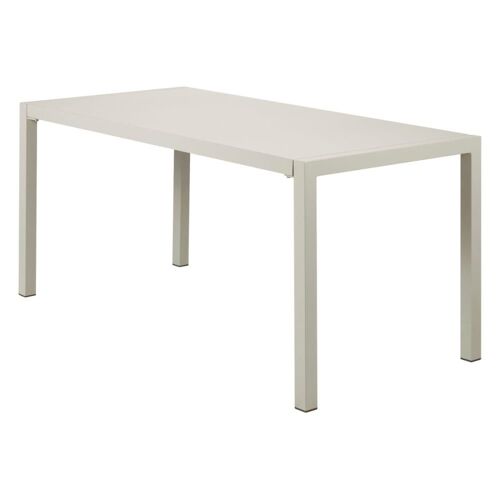 Table De Jardin 160cm Métal Beige Quatris
