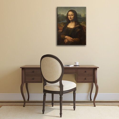 Tableau impression sur toile La Joconde Leonardo Da Vinci 50x70cm