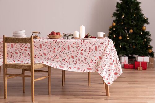 Nappe Multicolore Imprimée Anti-Taches Coton 140x200 Cm