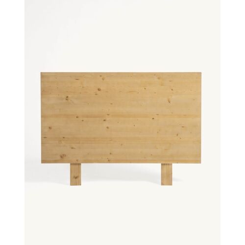 Tête de lit en bois d'épicéa de couleur naturelle pour lit 190 cm