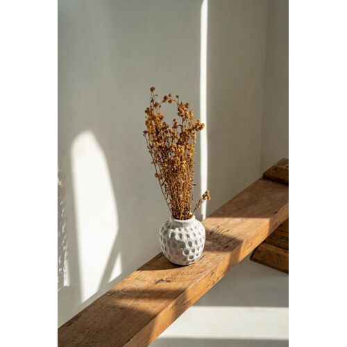 Vase en terre cuite gris h14