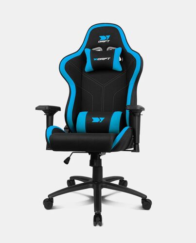 DRIFT DR110BL Siège pour jeu vidéo Fauteuil de gaming Siège rembourré Noir, Bleu