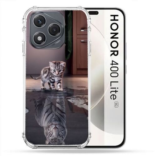 Coque Renforcée Pour Honor 400 Lite 5g Animal Chat Reflet