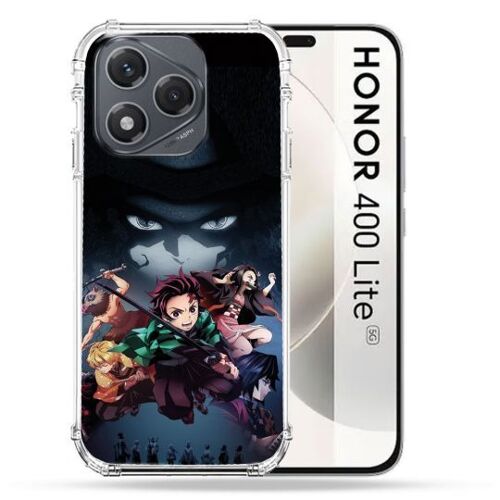 Coque Renforcée Pour Honor 400 Lite 5g Manga Demon Slayer Noir