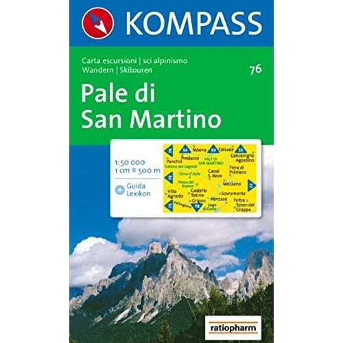 76: Pale Di San Martino 1:50, 000