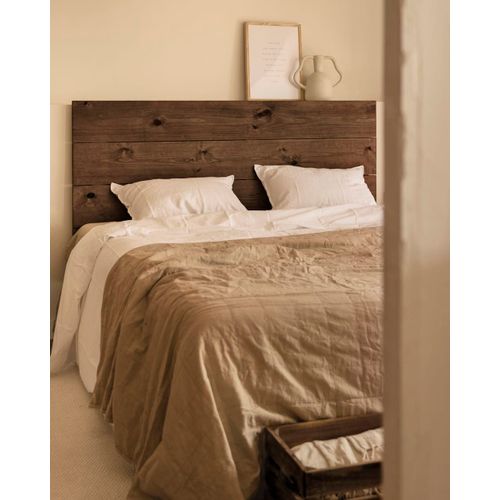 Tête De Lit En Bois De Pin Marron 160x80cm