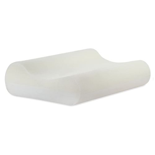 Oreiller Ergonomique À Mémoire De Forme 50 X 36 X 10 Cm Blanc