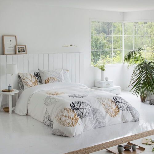Housse De Couette Imprimé En Percale Coton Multicolore 240x220 Cm