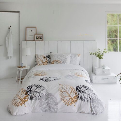 Housse De Couette Imprimé En Percale Coton Multicolore 260x240 Cm