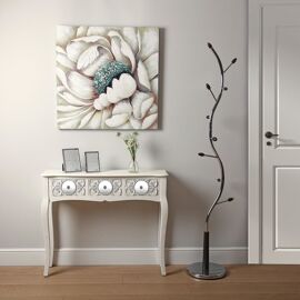 Console d'entrée avec 3 tiroirs en aggloméré blanc