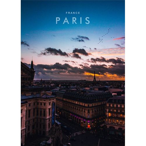 Canevas imprimer Vue nocturne de Paris=315 Impression sur toile DIY installer 40x50cm