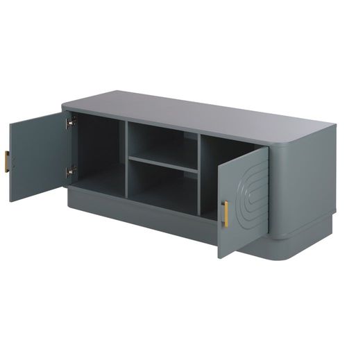 Meuble Tv 2 Portes Vert Ardoise