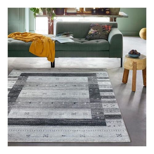 Tapis Ethnique Berbère En Polypropylène Gris 133x200