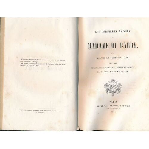 Les Dernières Amours De Madame Du Barry