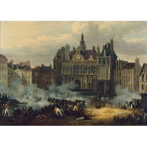 Canevas imprimer Hôtel de Ville Paris Franc=1494 Impression sur toile DIY installer 40x50cm