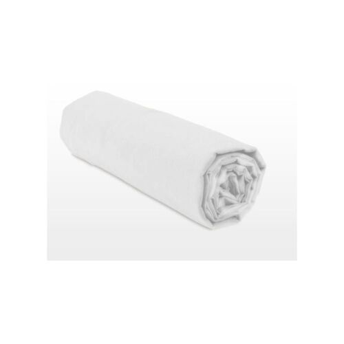 Drap Housse Bonnet 25cm Coton Blanc 180x200 Cm