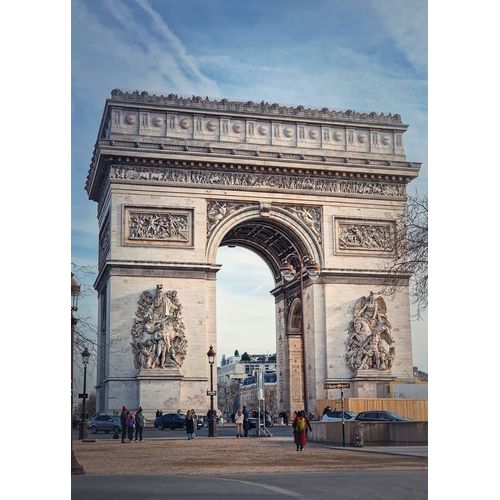Canevas imprimer Arc de Triomphe Paris=1627 Impression sur toile DIY installer 40x50cm