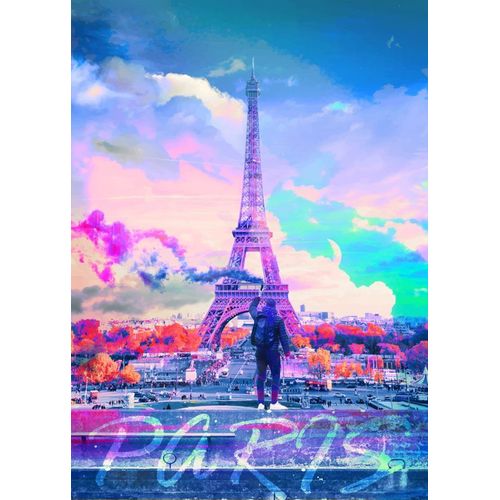 Canevas imprimer Art de la Tour Eiffel à Paris = 1850 Impression sur toile DIY installer 40x50cm
