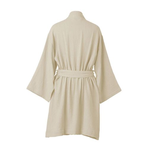 Peignoir Kimono Gaze De Coton Sable 95x64