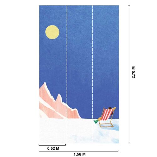 Papier peint chill au sommet 156x270 cm