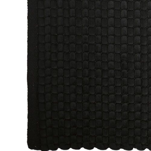 Tapis de bain et d'intérieur 2300 g/m² noir 70x120 cm