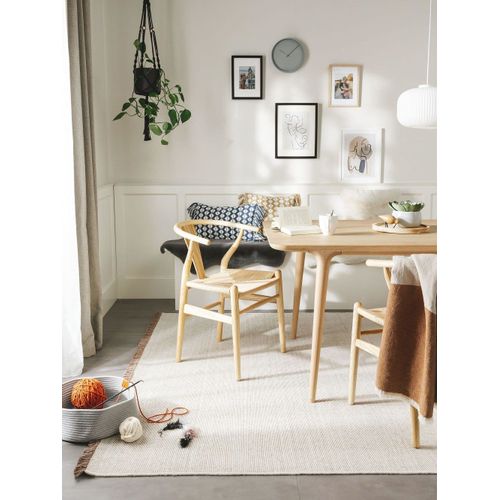 Tapis Tissé À Plat Marron 250x350